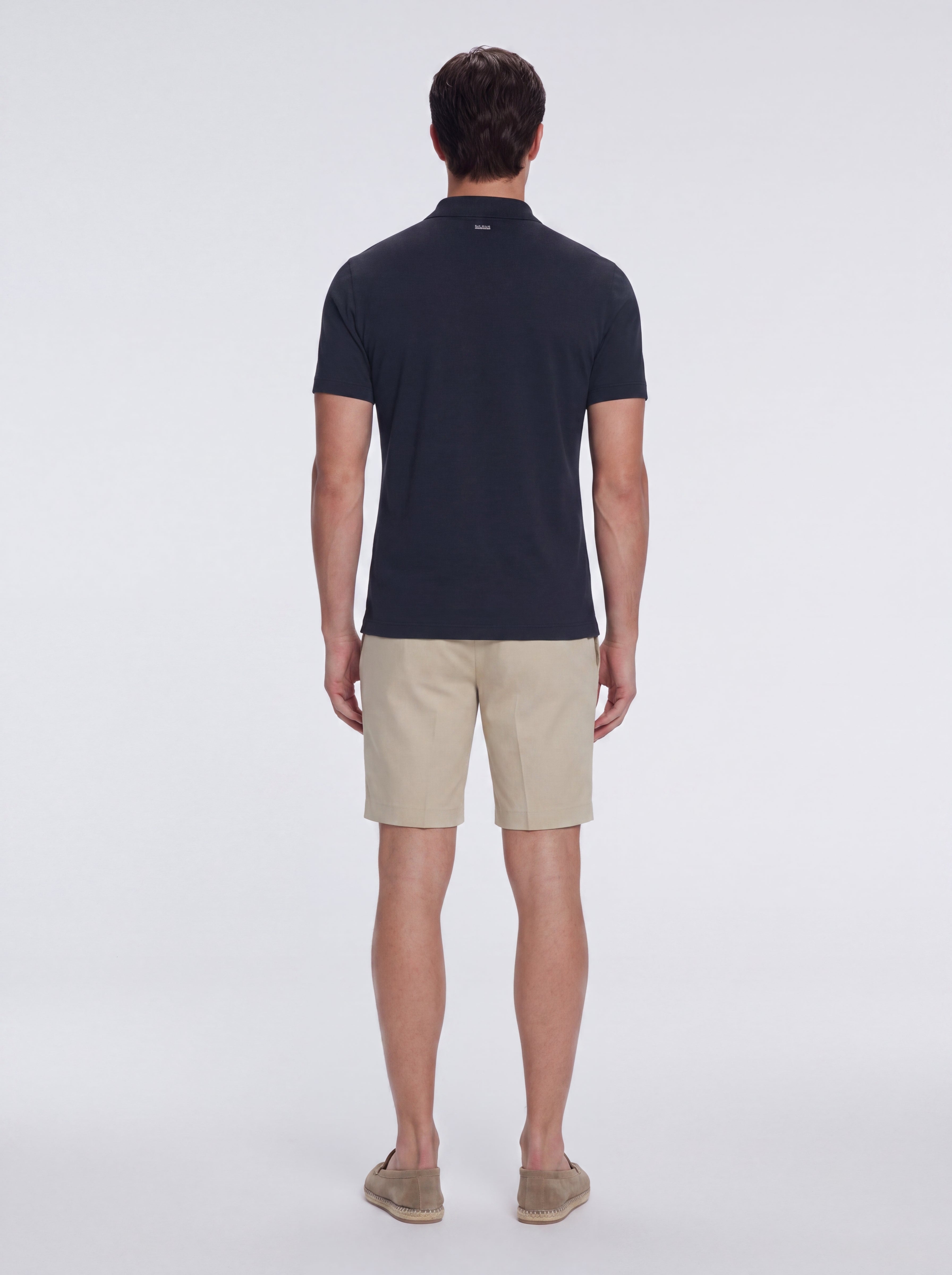 Johan Dark Blue Cotton Polo Shirt whit Buttons | Moeva | T-Shirt | Each week unveils new pieces—luxury swimwear, fluid resort silhouettes, and elevated summer-to-evening essentials designed to carry you from coastal escapes to city nights.