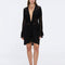 Kenga Knitted Knee-Length Long-Sleeve Belted Black Kaftan | Moeva | Kaftans | Each week unveils new pieces—luxury swimwear, fluid resort silhouettes, and elevated summer-to-evening essentials designed to carry you from coastal escapes to city nights.