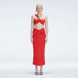 Lane Red Textured One Shoulder Crop Top | Moeva | | Each week unveils new pieces—luxury swimwear, fluid resort silhouettes, and elevated summer-to-evening essentials designed to carry you from coastal escapes to city nights.