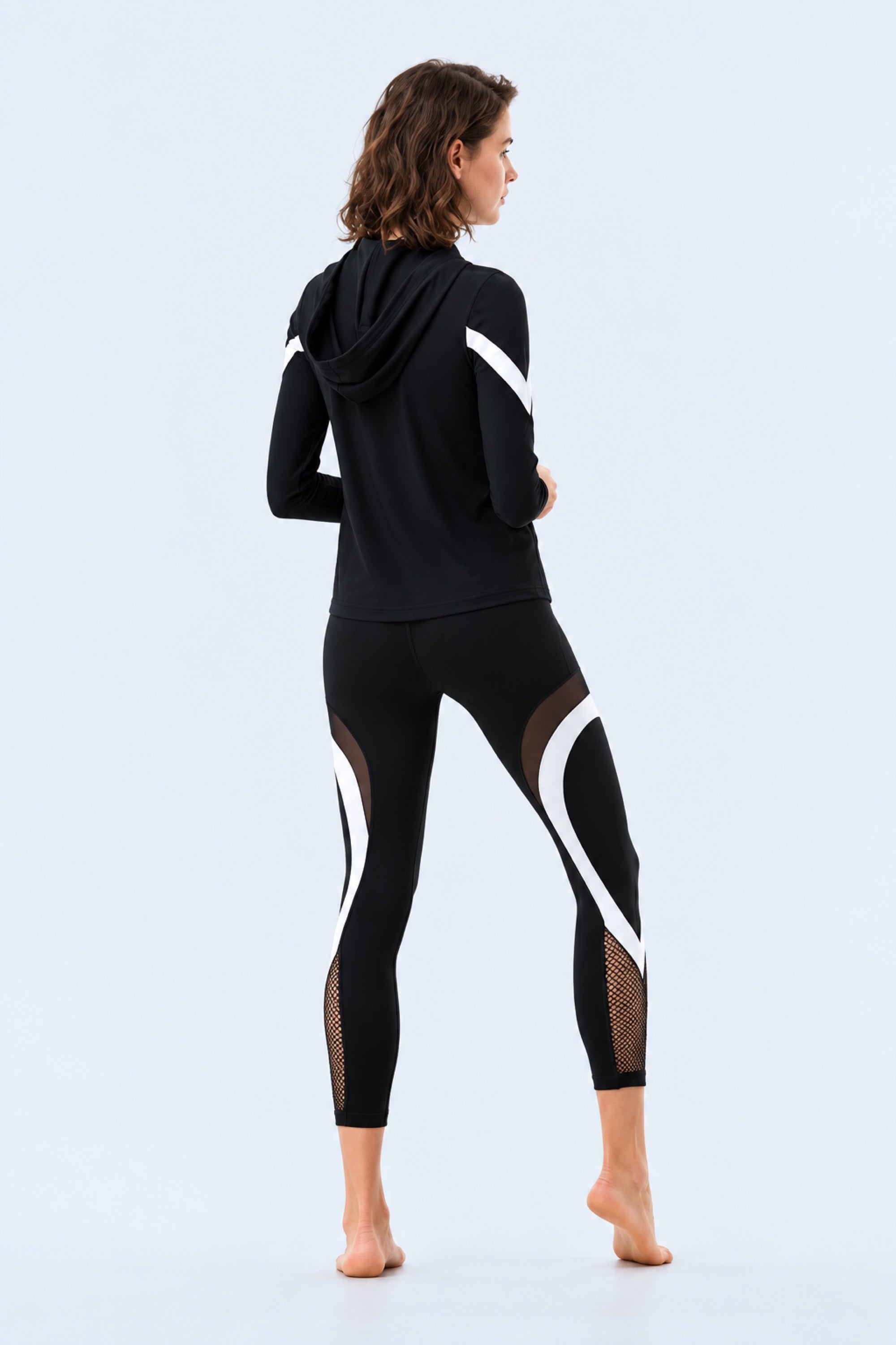 Laura Black/White Hoodie