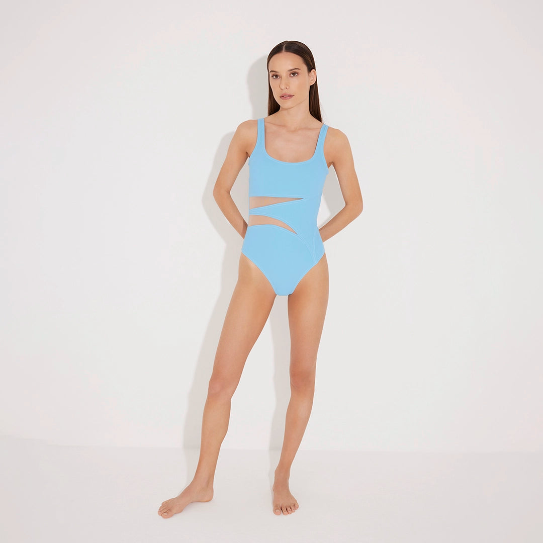 Lelia Blue Swimsuit | Moeva | Swimsuit | Each week unveils new pieces—luxury swimwear, fluid resort silhouettes, and elevated summer-to-evening essentials designed to carry you from coastal escapes to city nights.
