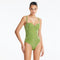 Lennox Green Underwired Corset Swimsuit with Embellished Straps | Moeva | Swimsuit | Each week unveils new pieces—luxury swimwear, fluid resort silhouettes, and elevated summer-to-evening essentials designed to carry you from coastal escapes to city nights.
