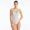 Lennox Silver Underwired Corset Swimsuit with Embellished Straps | Moeva | Swimsuit | Each week unveils new pieces—luxury swimwear, fluid resort silhouettes, and elevated summer-to-evening essentials designed to carry you from coastal escapes to city nights.