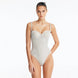 Lennox Silver Underwired Corset Swimsuit with Embellished Straps | Moeva | Swimsuit | Each week unveils new pieces—luxury swimwear, fluid resort silhouettes, and elevated summer-to-evening essentials designed to carry you from coastal escapes to city nights.