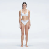 Lorelai White Underwired Full Coverage Solid Bikini Sets | Moeva | Bikini Sets | Each week unveils new pieces—luxury swimwear, fluid resort silhouettes, and elevated summer-to-evening essentials designed to carry you from coastal escapes to city nights.