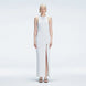Louisa White Halter Knit Maxi Dress with Slit Detail | Moeva | Dress | Each week unveils new pieces—luxury swimwear, fluid resort silhouettes, and elevated summer-to-evening essentials designed to carry you from coastal escapes to city nights.