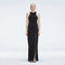 Louisa Black Halter Knit Maxi Dress with Slit Detail | Moeva | Dress | Each week unveils new pieces—luxury swimwear, fluid resort silhouettes, and elevated summer-to-evening essentials designed to carry you from coastal escapes to city nights.