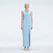 Louisa Blue Halter Knit Maxi Dress with Slit Detail | Moeva | Dress | Each week unveils new pieces—luxury swimwear, fluid resort silhouettes, and elevated summer-to-evening essentials designed to carry you from coastal escapes to city nights.