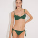 Luigiana Green Undirwired Side Tie Bikini Set | Moeva | Bikini Sets | Each week unveils new pieces—luxury swimwear, fluid resort silhouettes, and elevated summer-to-evening essentials designed to carry you from coastal escapes to city nights.