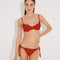 Luigiana Red Undirwired Side Tie Bikini Set | Moeva | Bikini Sets | Each week unveils new pieces—luxury swimwear, fluid resort silhouettes, and elevated summer-to-evening essentials designed to carry you from coastal escapes to city nights.