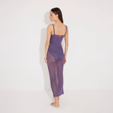 Lulusar Lilac Metallic Knitted Maxi Dress | Moeva | Beachwear Dresses | Each week unveils new pieces—luxury swimwear, fluid resort silhouettes, and elevated summer-to-evening essentials designed to carry you from coastal escapes to city nights.