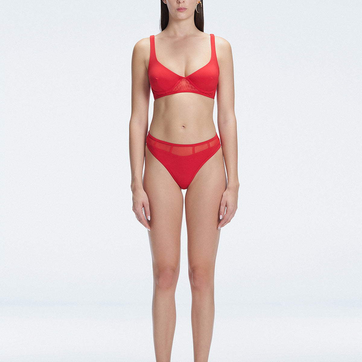 Lorelai Red Underwired Solid Bikini Top | Moeva | Bikini Top | Each week unveils new pieces—luxury swimwear, fluid resort silhouettes, and elevated summer-to-evening essentials designed to carry you from coastal escapes to city nights.