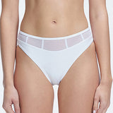 Lorelai White Full Coverage Solid Bikini Bottom