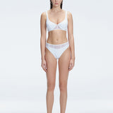 Lorelai White Underwired Solid Bikini Top