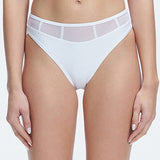Lorelai White Full Coverage Solid Bikini Bottom