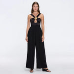 Manami Black High Waist Wide Leg Pants | Moeva | Pants | Each week unveils new pieces—luxury swimwear, fluid resort silhouettes, and elevated summer-to-evening essentials designed to carry you from coastal escapes to city nights.