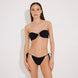 Marcella Black Bandeau Side Tie Bikini Set | Moeva | Bikini Sets | Each week unveils new pieces—luxury swimwear, fluid resort silhouettes, and elevated summer-to-evening essentials designed to carry you from coastal escapes to city nights.