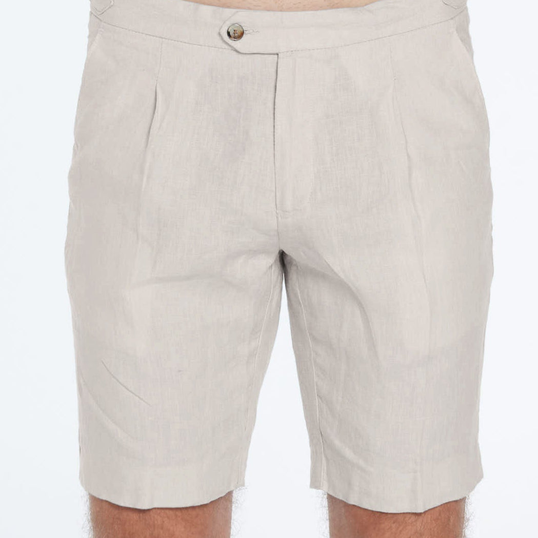Marco Linen Semigrey Shorts | Moeva | Shorts | Each week unveils new pieces—luxury swimwear, fluid resort silhouettes, and elevated summer-to-evening essentials designed to carry you from coastal escapes to city nights.