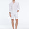 Marco Linen White Shorts | Moeva | Shorts | Each week unveils new pieces—luxury swimwear, fluid resort silhouettes, and elevated summer-to-evening essentials designed to carry you from coastal escapes to city nights.