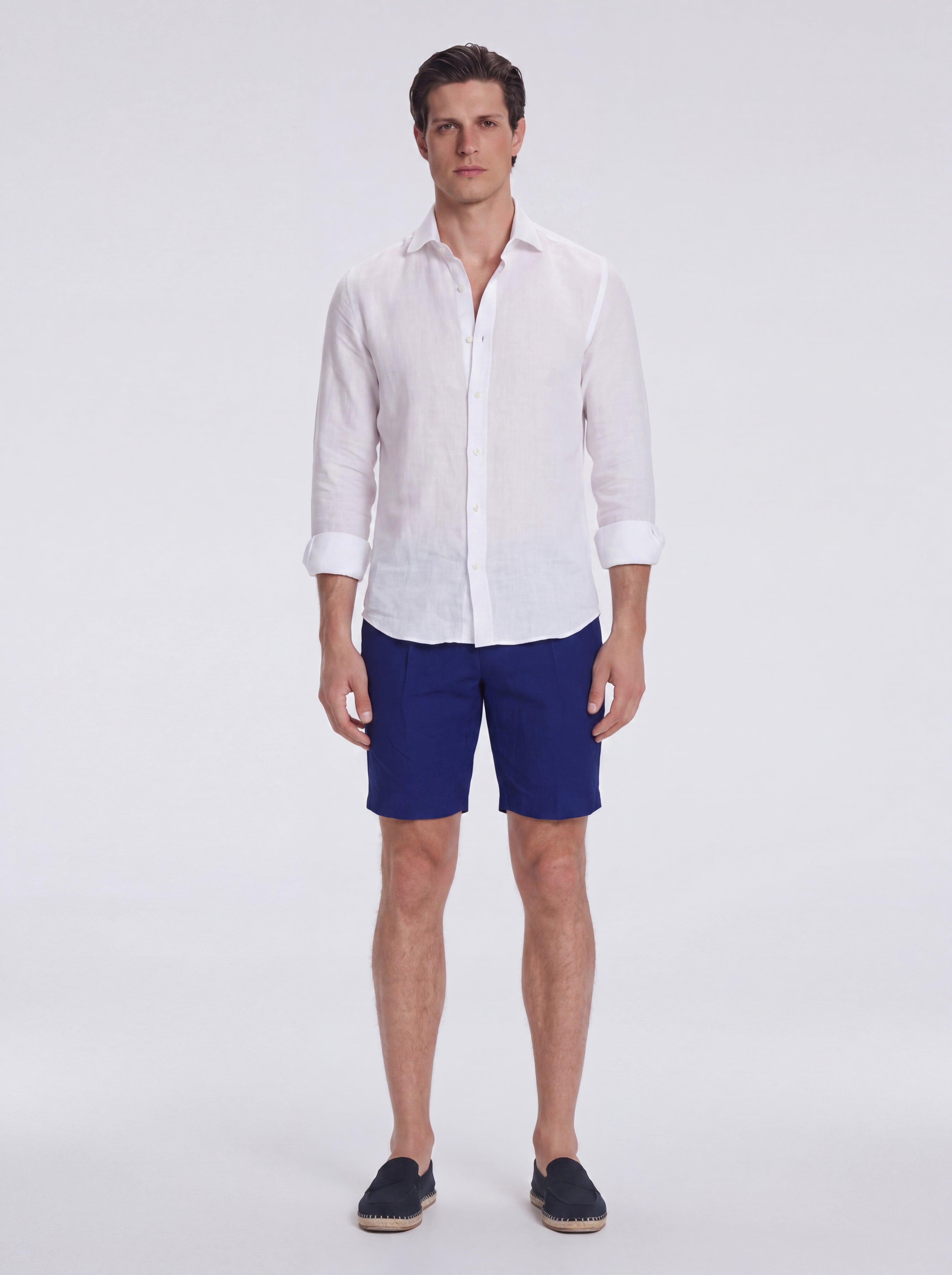 Marco Linen Dark Blue Shorts