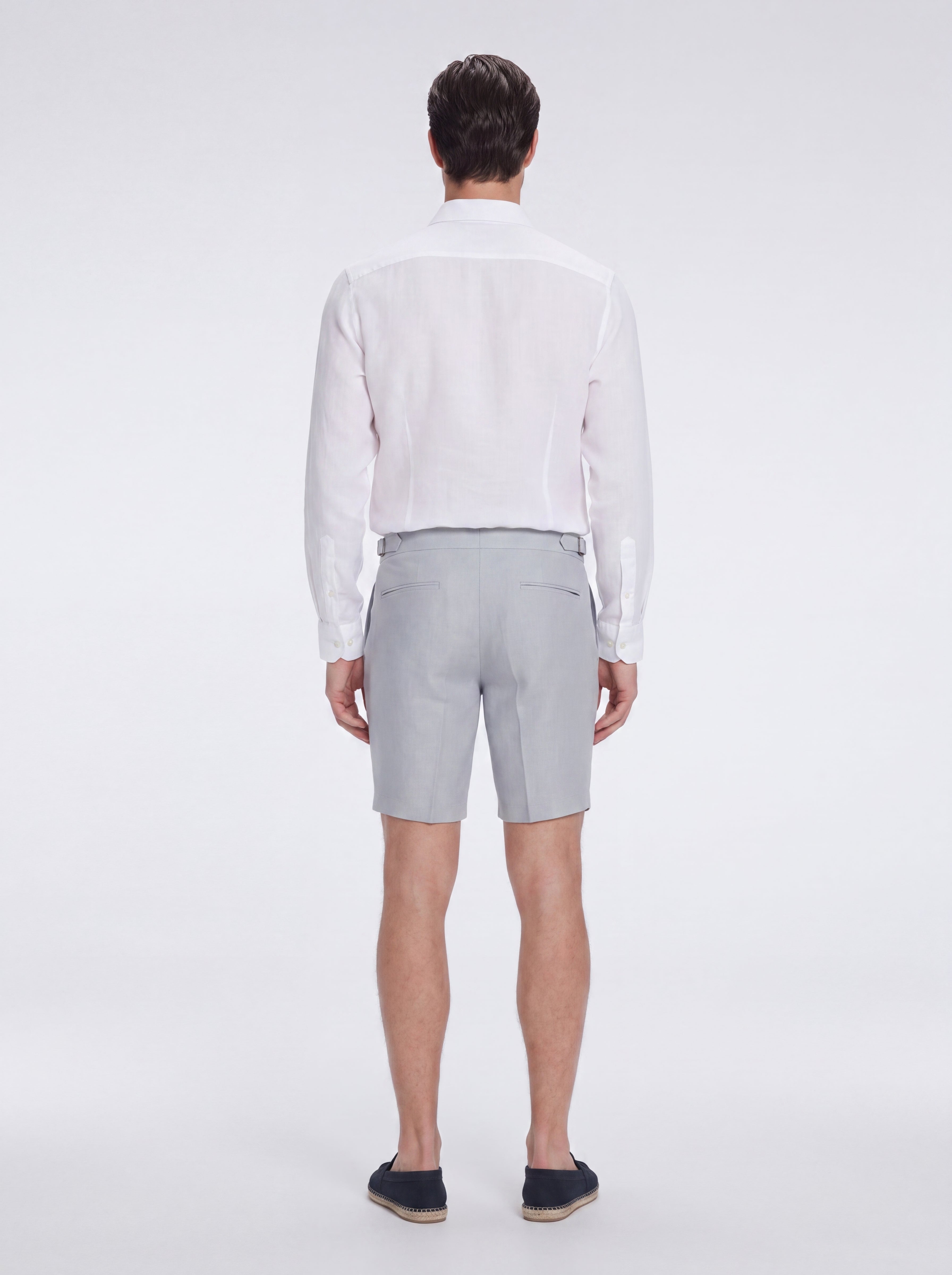 Marco Linen Grey Shorts