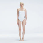 Marigold White Corset Square Neck Swimsuit | Moeva | One-Piece | Each week unveils new pieces—luxury swimwear, fluid resort silhouettes, and elevated summer-to-evening essentials designed to carry you from coastal escapes to city nights.