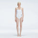 Marigold White Corset Square Neck Swimsuit | Moeva | One-Piece | Each week unveils new pieces—luxury swimwear, fluid resort silhouettes, and elevated summer-to-evening essentials designed to carry you from coastal escapes to city nights.