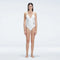 Marina White V Neck Swimsuit | Moeva | One-Piece | Each week unveils new pieces—luxury swimwear, fluid resort silhouettes, and elevated summer-to-evening essentials designed to carry you from coastal escapes to city nights.