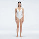 Marina White V Neck Swimsuit | Moeva | One-Piece | Each week unveils new pieces—luxury swimwear, fluid resort silhouettes, and elevated summer-to-evening essentials designed to carry you from coastal escapes to city nights.