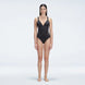 Marina Black V Neck Swimsuit | Moeva | One-Piece | Each week unveils new pieces—luxury swimwear, fluid resort silhouettes, and elevated summer-to-evening essentials designed to carry you from coastal escapes to city nights.