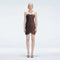 Marsiela Black Optical Bandeau Draped Mini Dress | Moeva | Dress | Each week unveils new pieces—luxury swimwear, fluid resort silhouettes, and elevated summer-to-evening essentials designed to carry you from coastal escapes to city nights.