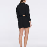 Hanson Shirt and Masha Shorts Black Set | Moeva | Set | Each week unveils new pieces—luxury swimwear, fluid resort silhouettes, and elevated summer-to-evening essentials designed to carry you from coastal escapes to city nights.
