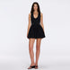 Meditara Black Knit Mini Dress with Flared Skirt and Gold Button Details | Moeva | RTW Dresses | Each week unveils new pieces—luxury swimwear, fluid resort silhouettes, and elevated summer-to-evening essentials designed to carry you from coastal escapes to city nights.