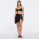 Mirazur Gold Buttoned High-Waist Mini Black Skirt | Moeva | Beachwear Skirts | Each week unveils new pieces—luxury swimwear, fluid resort silhouettes, and elevated summer-to-evening essentials designed to carry you from coastal escapes to city nights.