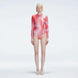Mireya Red Optical Long Sleeve Bodysuit | Moeva | One-Piece | Each week unveils new pieces—luxury swimwear, fluid resort silhouettes, and elevated summer-to-evening essentials designed to carry you from coastal escapes to city nights.
