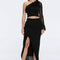 Monroe & Alani Fringe Asymmetric Knit Black Set | Moeva | | Each week unveils new pieces—luxury swimwear, fluid resort silhouettes, and elevated summer-to-evening essentials designed to carry you from coastal escapes to city nights.