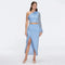 Alani Blue Fringe Detail Asymmetric Slit Midi Skirt | Moeva | RTW Skirts | Each week unveils new pieces—luxury swimwear, fluid resort silhouettes, and elevated summer-to-evening essentials designed to carry you from coastal escapes to city nights.