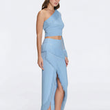Monroe & Alani Fringe Asymmetric Knit Blue Set | Moeva | | Each week unveils new pieces—luxury swimwear, fluid resort silhouettes, and elevated summer-to-evening essentials designed to carry you from coastal escapes to city nights.