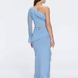 Monroe & Alani Fringe Asymmetric Knit Blue Set | Moeva | | Each week unveils new pieces—luxury swimwear, fluid resort silhouettes, and elevated summer-to-evening essentials designed to carry you from coastal escapes to city nights.