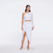 Alani White Fringe Detail Asymmetric Slit Midi Skirt | Moeva | RTW Skirts | Each week unveils new pieces—luxury swimwear, fluid resort silhouettes, and elevated summer-to-evening essentials designed to carry you from coastal escapes to city nights.