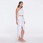 Monroe & Alani Fringe Asymmetric Knit White Set | Moeva | | Each week unveils new pieces—luxury swimwear, fluid resort silhouettes, and elevated summer-to-evening essentials designed to carry you from coastal escapes to city nights.