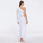 Monroe & Alani Fringe Asymmetric Knit White Set | Moeva | | Each week unveils new pieces—luxury swimwear, fluid resort silhouettes, and elevated summer-to-evening essentials designed to carry you from coastal escapes to city nights.