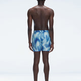 Back view of Griffin Blue Sonar Swim Shorts, displaying the bold blue print and sporty design.
