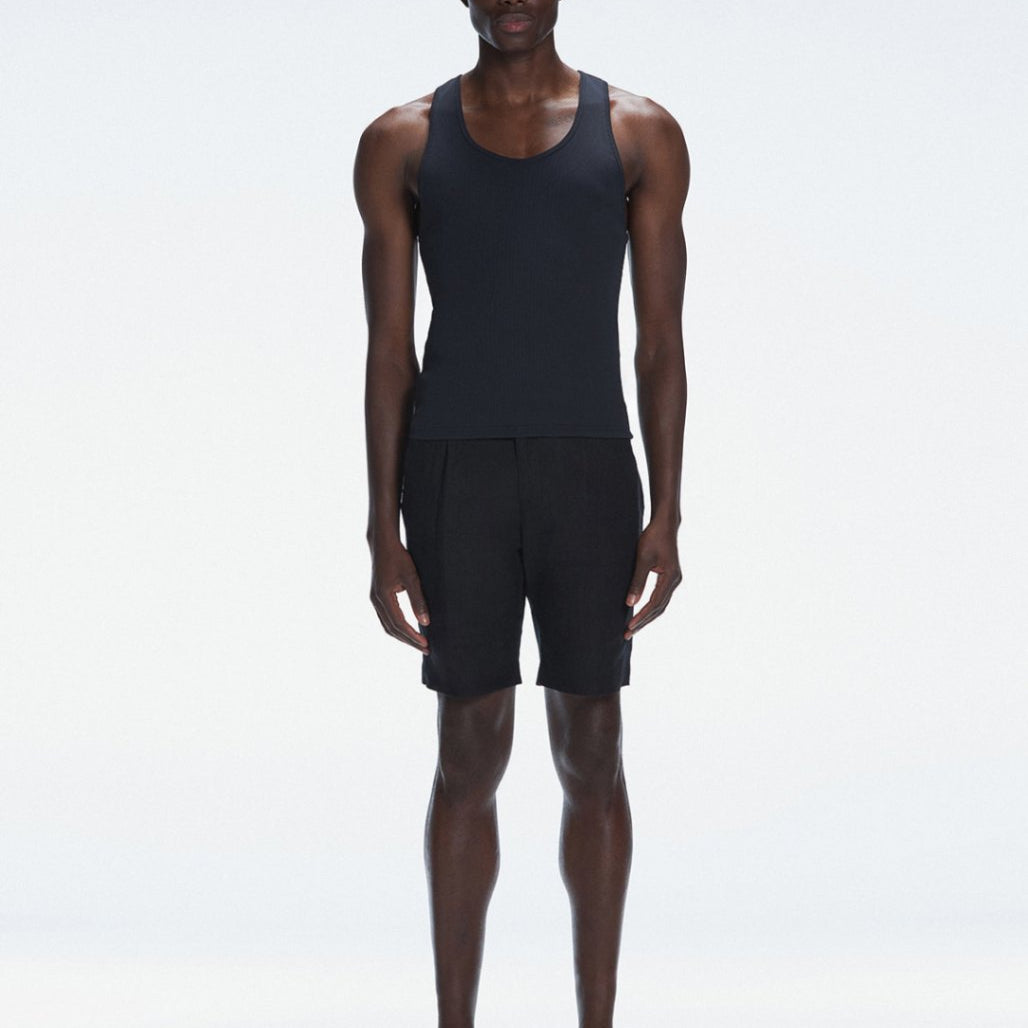 Phillip Black Tank Top | Moeva | T-Shirt | Each week unveils new pieces—luxury swimwear, fluid resort silhouettes, and elevated summer-to-evening essentials designed to carry you from coastal escapes to city nights.