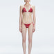 Hermione Red Triangle Side Tie 3D Bikini Set | Moeva | Bikini Set | Each week unveils new pieces—luxury swimwear, fluid resort silhouettes, and elevated summer-to-evening essentials designed to carry you from coastal escapes to city nights.