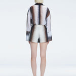 "Back view of the Gillian Black Skort, highlighting its stylish design and fit.