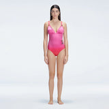Marina Gradient V Neck Swimsuit | Moeva | One-Piece | Each week unveils new pieces—luxury swimwear, fluid resort silhouettes, and elevated summer-to-evening essentials designed to carry you from coastal escapes to city nights.