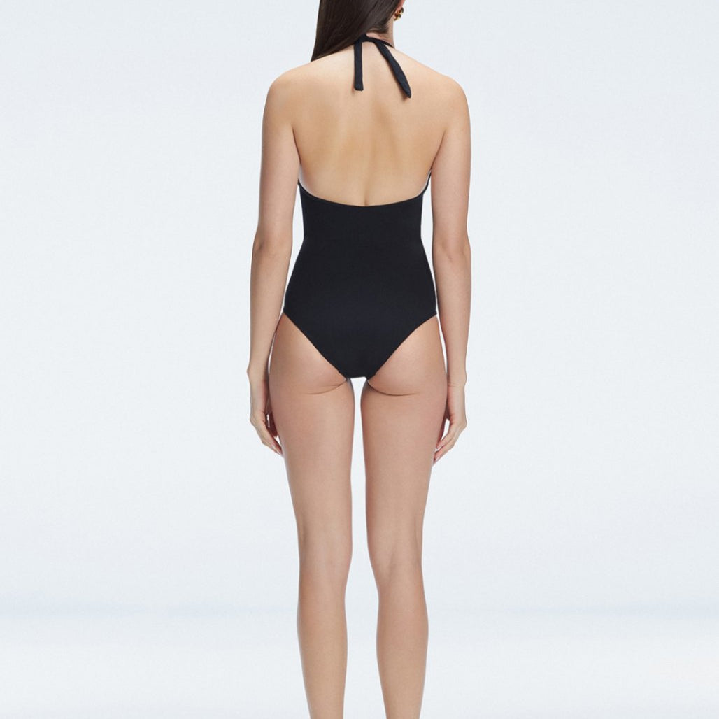 Miley Black Halter Swimsuit | Moeva | Swimsuit | Each week unveils new pieces—luxury swimwear, fluid resort silhouettes, and elevated summer-to-evening essentials designed to carry you from coastal escapes to city nights.