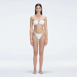 Ilana White Bandeu Full Coverage Piece Bikini Set | Moeva | Bikini Sets | Each week unveils new pieces—luxury swimwear, fluid resort silhouettes, and elevated summer-to-evening essentials designed to carry you from coastal escapes to city nights.