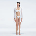 Chantel Long Sleeve Knit Mini Kaftan | Moeva | Kaftans | Each week unveils new pieces—luxury swimwear, fluid resort silhouettes, and elevated summer-to-evening essentials designed to carry you from coastal escapes to city nights.